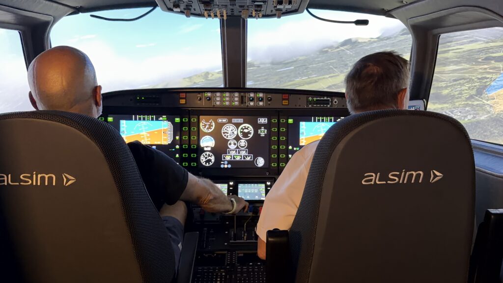 Training session in the SnT ALSIM ALX simulator